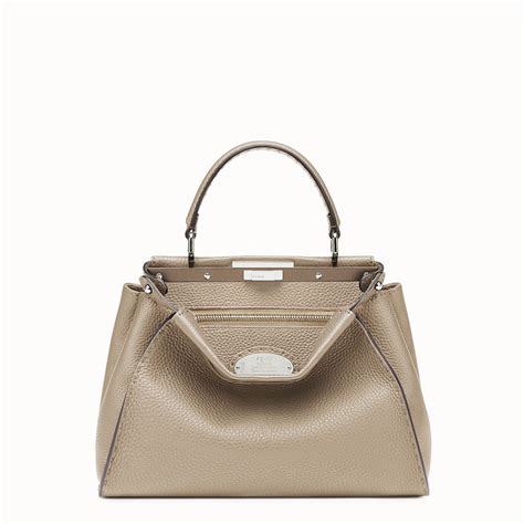 fendi peekaboo regular beige selleria handbag|Fendi peekaboo where to buy.